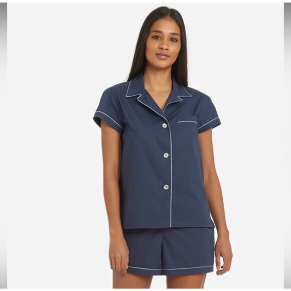 The Sleep Code Sasi Cotton Navy Pajama Set - XL - Picture 2 of 4